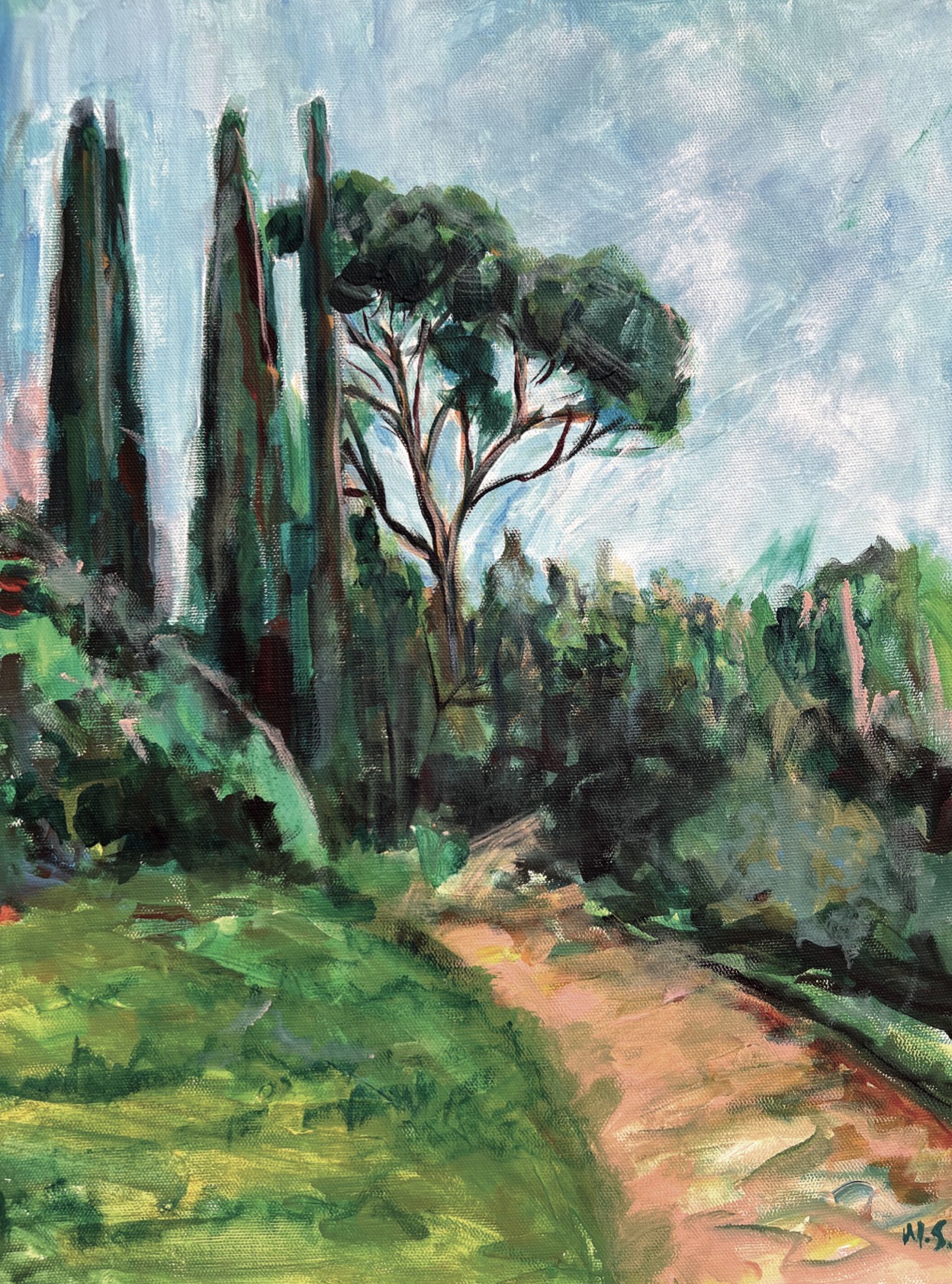 Cypresses by Marina Stognieva